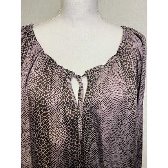 Michael Kors Top Michael Michael Kors Animal Print Women's Size XL‎ - Picture 3 of 13